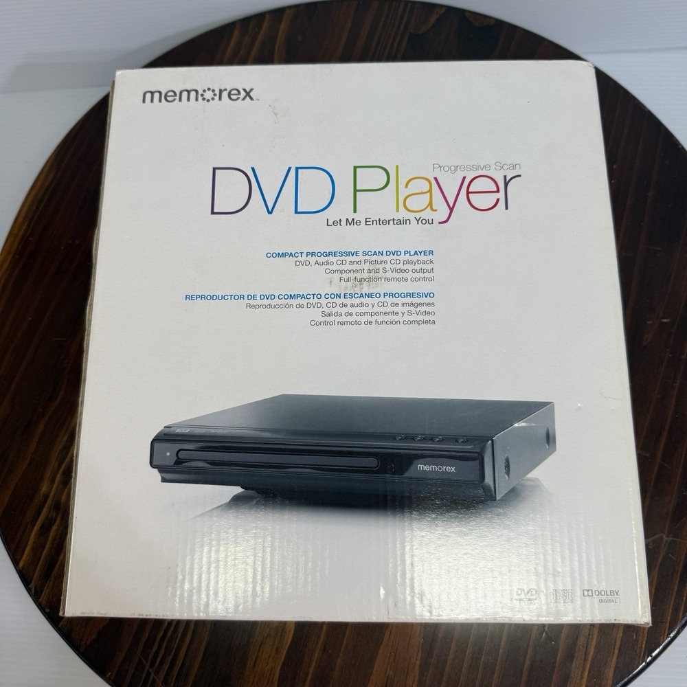 Memorex MVD2040 BLUE Progressive Scan Compact DVD CD‎ Player/remote *New*
